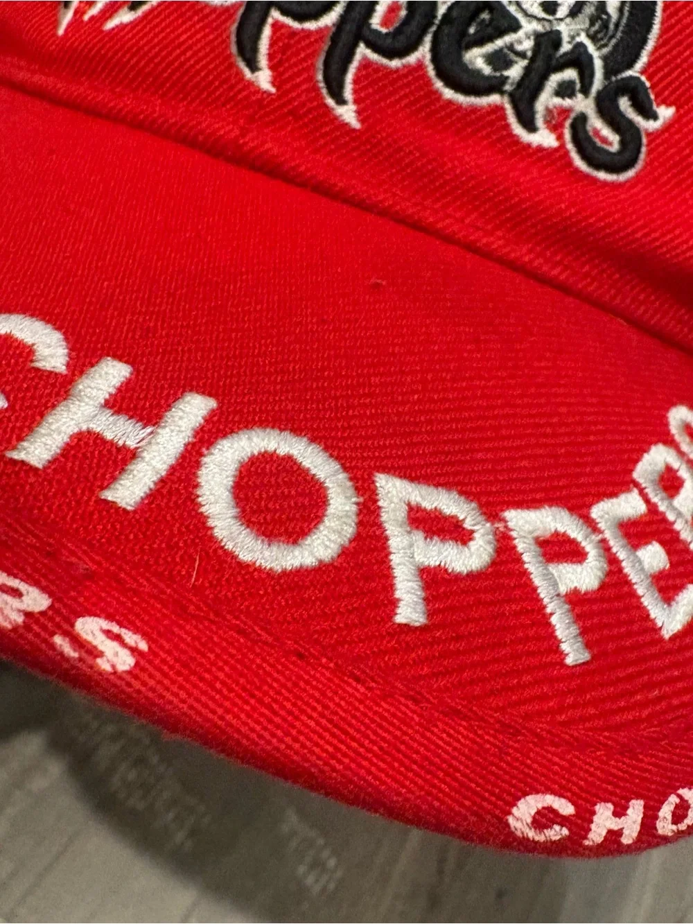 Choppers vibrant red